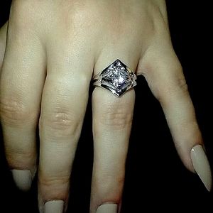 Faux Diamond Ring